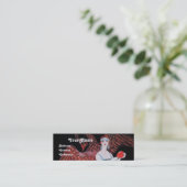 CARTE DE VISITE MINI BEAUTÉ ET PHOENIX, DESIGNER MODE COMPOSÉ ARTISTE (Debout devant)