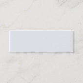 Carte De Visite Mini Beauté - maigre (Dos)