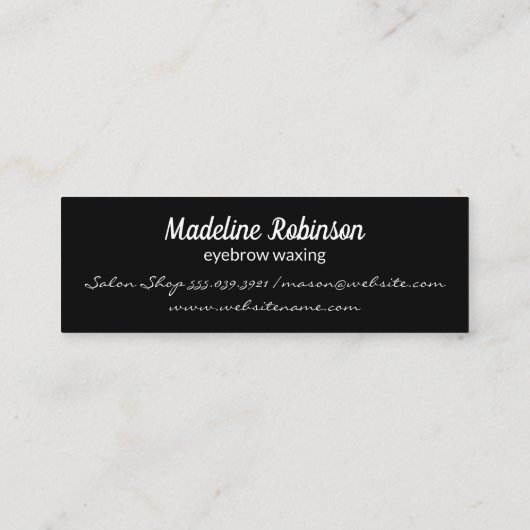 Carte De Visite Mini Beaux yeux (Dos)