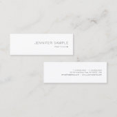 Carte De Visite Mini Bel élégant simple professionnel de conception (Devant / Derrière)