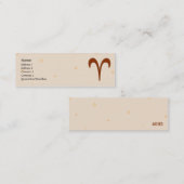 Carte De Visite Mini Bélier - maigre (Devant / Derrière)