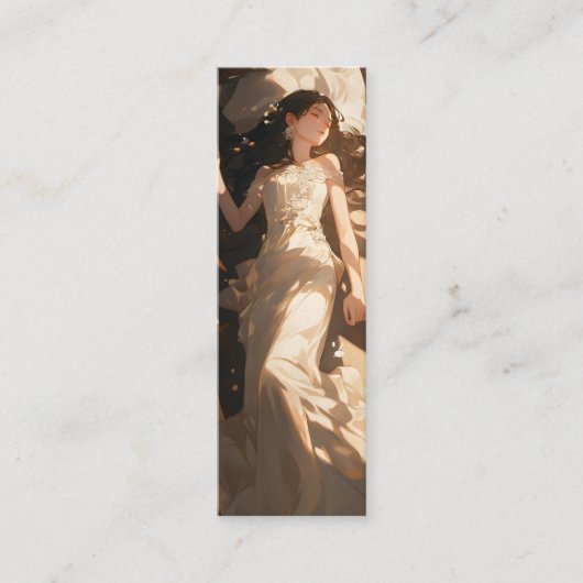 Carte De Visite Mini Belle mariée dormant Anime (Devant)