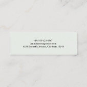 Carte De Visite Mini Belles papillons et fleurs (Dos)