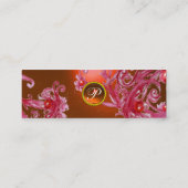 Carte De Visite Mini BERRIES ROUGES SWIRLS GEMSTONE orange (Dos)