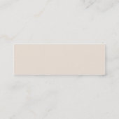 Carte De Visite Mini Biege floral (Dos)