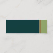 Carte De Visite Mini biege vert barré (Dos)