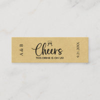 Billet de billet Gold Mariage Drink
