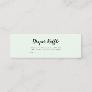 Carte De Visite Mini Billet de tirage au sort Baby shower ours