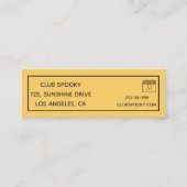 Carte De Visite Mini Billets modernes d'invitation de partie de (Dos)