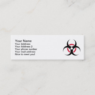 Carte De Visite Mini Biohazard