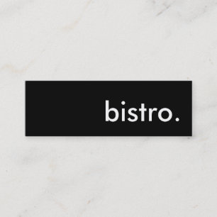 Carte De Visite Mini bistrot.