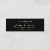 Carte De Visite Mini Bizcard maigre fascinant rouge rouge (Dos)