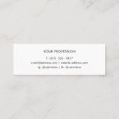 Carte De Visite Mini Black Leather & Pink Panel with White Back  (Dos)