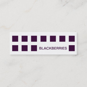 Carte De Visite Mini BLACKBERRIES (carrés mod)