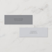 Carte De Visite Mini Blanc Noir Simple Professionnel (Devant / Derrière)