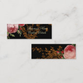 Carte De Visite Mini Blenheim Rose, noir (Devant / Derrière)