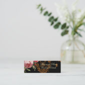 Carte De Visite Mini Blenheim Rose, noir (Debout devant)
