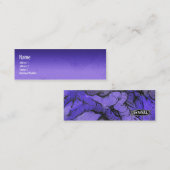 Carte De Visite Mini Bleu 2 d'AMOUR d'ARBRE (Devant / Derrière)