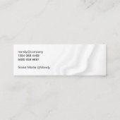 Carte De Visite Mini Bleu Artistique brossé (Dos)