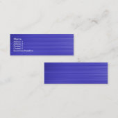 Carte De Visite Mini Bleu brossé (Devant / Derrière)
