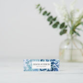 Carte De Visite Mini Bleu contemporain (Debout devant)