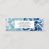 Carte De Visite Mini Bleu contemporain (Dos)