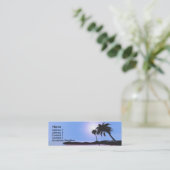 Carte De Visite Mini Bleu d'île (Debout devant)