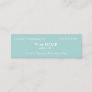 Carte De Visite Mini Bleu élégant