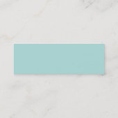Carte De Visite Mini Bleu élégant (Dos)