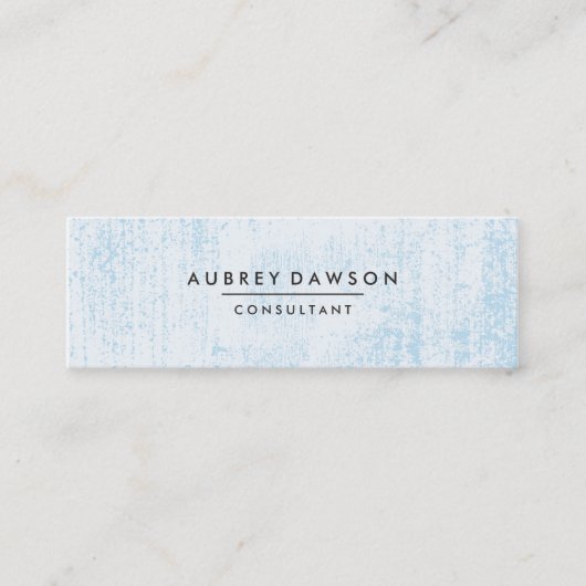 Carte De Visite Mini Bleu Grunge (Devant)