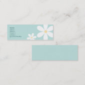 Carte De Visite Mini Bleus Daisers - Splendides (Devant / Derrière)