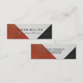 Carte De Visite Mini Bloc couleur cuir (Devant / Derrière)
