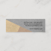 Carte De Visite Mini Blocs de couleurs à bandes modernes (Dos)