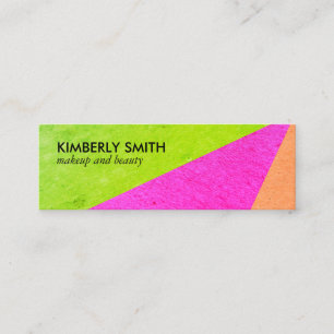 Carte De Visite Mini Blocs de couleurs vives modernes