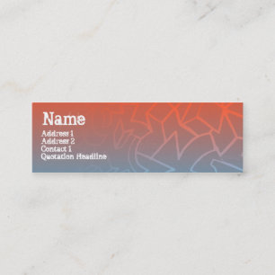 CARTE DE VISITE MINI BLOCS DE RUE