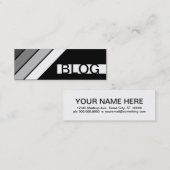Carte De Visite Mini BLOG rétro (Devant / Derrière)