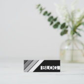 Carte De Visite Mini BLOG rétro (Debout devant)