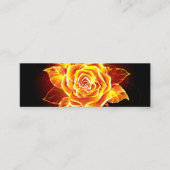 Carte De Visite Mini Blooming Fire Rose (Devant)
