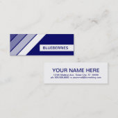 Carte De Visite Mini BLUEBERRIES rétro (Devant / Derrière)