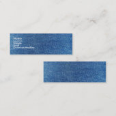 Carte De Visite Mini Blues-jean (Devant / Derrière)