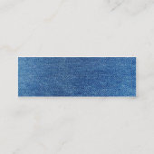 Carte De Visite Mini Blues-jean (Dos)