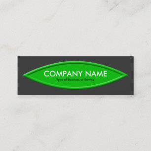 Carte De Visite Mini Boat Shape II - Vert avec gris foncé