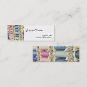 Carte De Visite Mini Bobines de fil (Devant / Derrière)