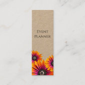 Carte De Visite Mini Boho Botanical Daisies tendance Floral (Devant)