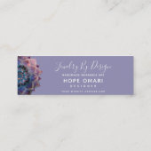 Carte De Visite Mini Boho Nebula Bloom | Conception de Mandala (Dos)