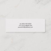 Carte De Visite Mini Bois cool à bande de cuivre (Dos)