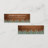 Carte De Visite Mini Bois de neige - Fête des mariées du registre (Devant / Derrière)