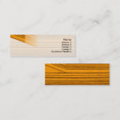 Carte De Visite Mini Bois - maigre (Devant / Derrière)