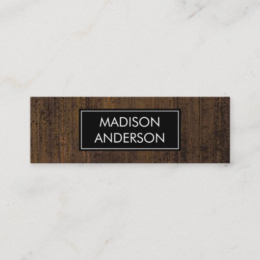 Carte De Visite Mini Bois rustique (Devant)