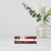 Carte De Visite Mini Boîtier RSVP du site Blush+Burgundy (Debout devant)